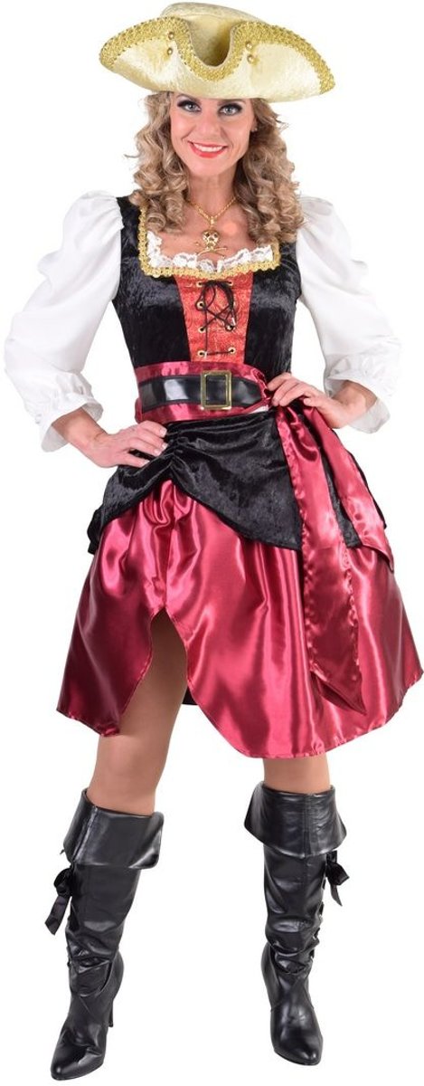 Piraat & Viking Kostuum | Verleidelijke Hoog Water Pirate | Vrouw | Large | Carnaval kostuum | Verkleedkleding